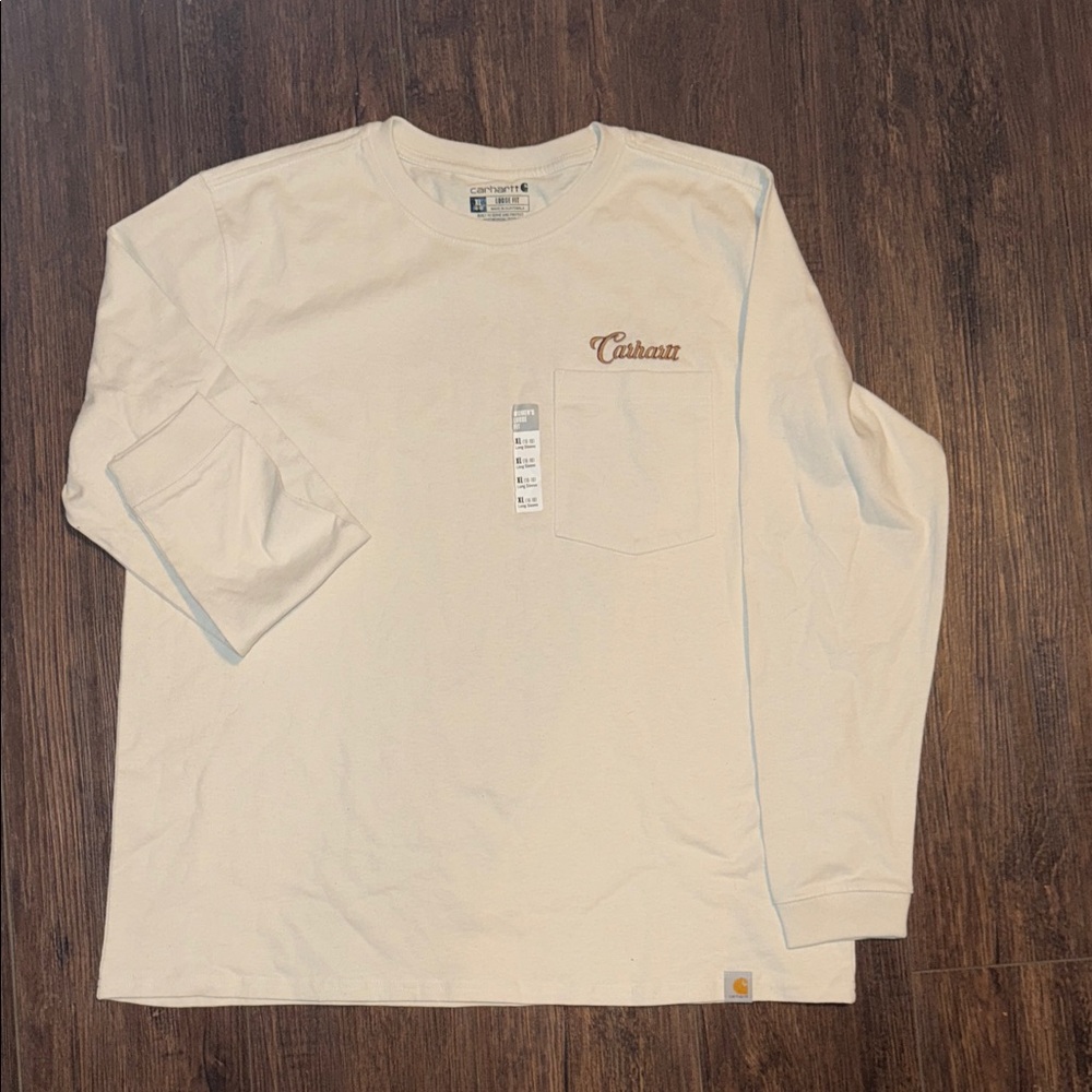 Carhartt Beige Long Sleeve Tee